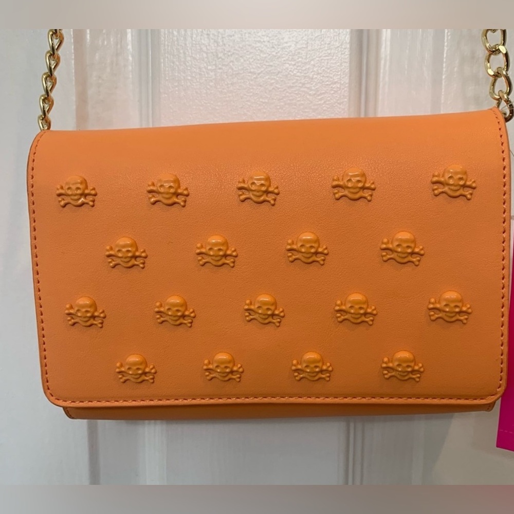 Betsey Johnson Crossbody skeleton bag. NWT